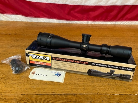 BSA SWEET 22-39X40 AO HUNTING RIFLE SCOPE