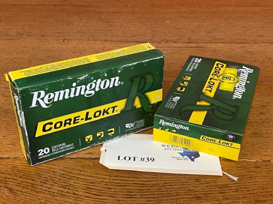 (2) BOXES REMINGTON CORE-LOKT 270 WIN 130GR 150GR *40 ROUNDS