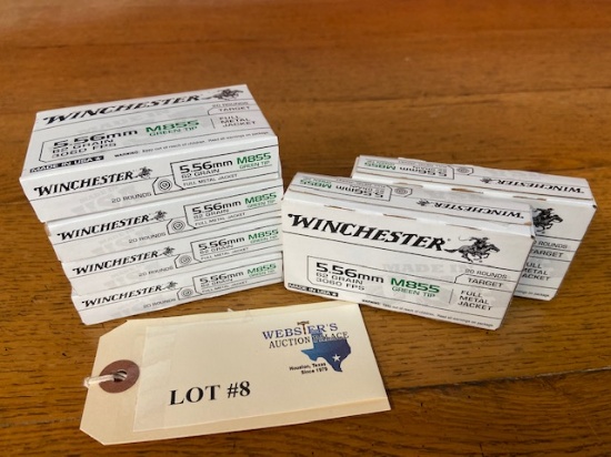 (6) BOXES WINCHESTER 5.56MM