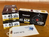 (3) BOXES MONARCH 45ACP 230GE FMJ *150 ROUNDS