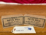 (2) BOXES PISTOL BALL .45CAL M1911 COLLECTIBLE AMMO