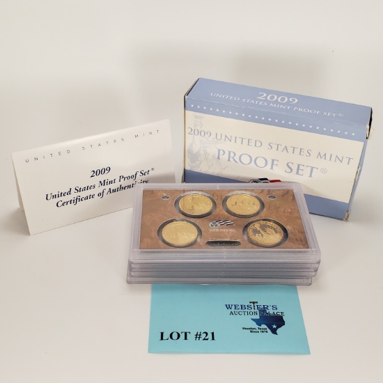 2009 U.S. MINT PROOF SET WITH COA