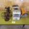 LOT OF 3 ANTIQUE FANS AND 3 HEATERS