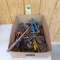 LOT OF HAND TOOLS - WRENCHES, SCREWDRIVERS, RATCHETS, SOCKETS, ETC.