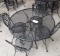 5PC OUTDOOR PATIO SET WITH ROUND TABLE