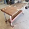 METAL WORK BENCH WITH VICE