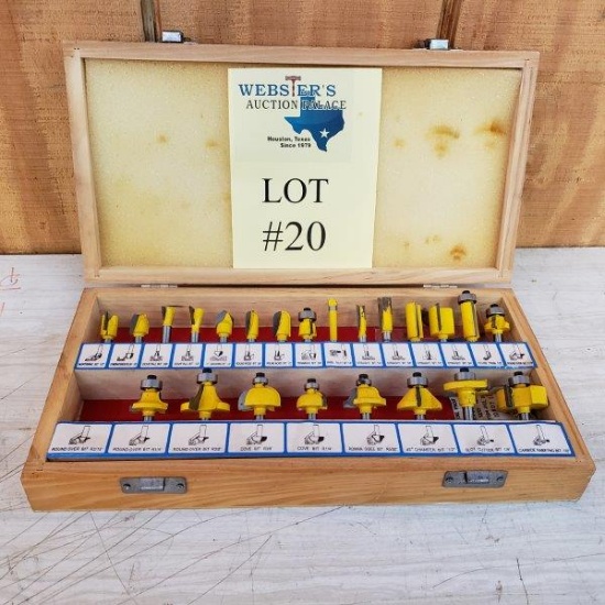23PC ROUTER BIT WITH CASE