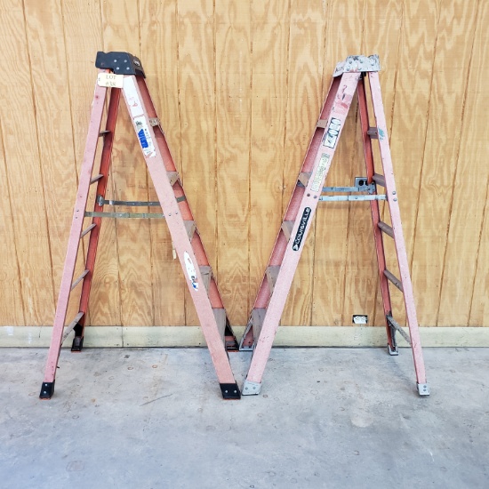 (2) WERNER AND LOUISBILLE 6' LADDERS