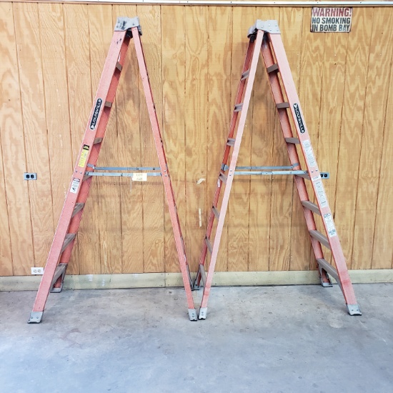 (2) LOUISVILLE 8' LADDERS