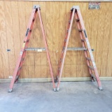 (2) LOUISVILLE 8' LADDERS