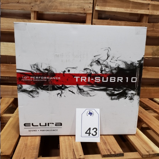 ELURA RED LABEL 10" PERFORMANCE TRI-SUBR10 SUBWOOFER