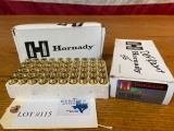 (2) BOXES HORNADY 40 S&W 125GR - 100 TOTAL ROUNDS