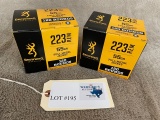 (2) BOXES BROWING 223 REM 55GR FMJ - 240 TOTAL ROUNDS