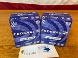 (2) BOXES FEDERAL 22LR RANGE PACKS - 1,050 TOTAL ROUNDS