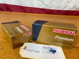 (2) BOXES FEDERAL PREMIUM 38SPL. 125GR HOLLOW POINT - 100 TOTAL ROUNDS