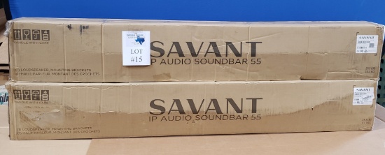 (2) SAVANT IP AUDIO SOUNDBAR 55