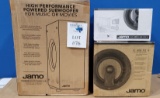 JAMO SPEAKER SYSTEM - S808 SUBWOOFER, IC 408 CUSTOM LCR SPEAKER AND IC 408 FG II CUSTOM 400 SERIES S