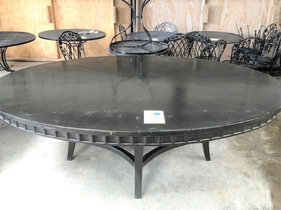 LARGE OVAL DINING TABLE 84" X 56"