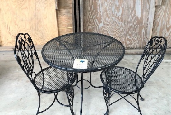 OUTDOOR PATIO TABLE SET - 30" TABLE WITH 2 CHAIRS