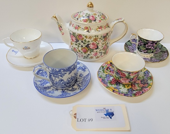 5PC - ENGLAND FINE BONE CHINA