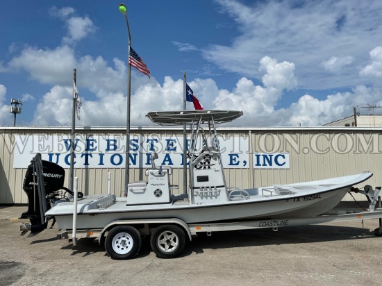 2007 JH PERFORMANCE BOAT WITH 250HP MOTOR AND TRAILER