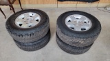 SET OF FOUR WHEELS AND TIRES P265/70R17