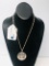 STERLING SILVER NECKLACE WITH STERLING MEDALLION