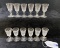 12PC VINTAGE CUT CRYSTAL CORDIAL STEMS