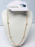 14KT GOLD PEARL NECKLACE