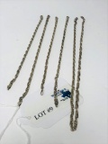 5 - STERLING SILVER ITALY BRACELETS AND NECKLACE