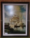 SAILBOAT PRINT ON CANVAS BY MORRSION
