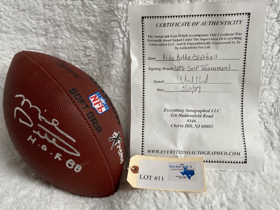 MIKE DITKA SIGNED FOOTBALL
