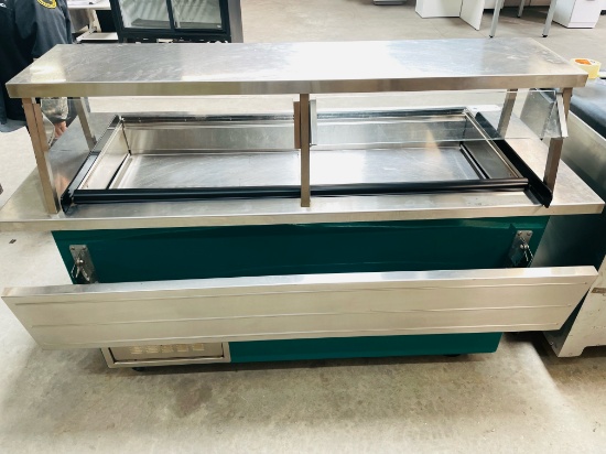 PIPER COLD FOOD SERVING COUNTER WITH DROP DOWN SIDES