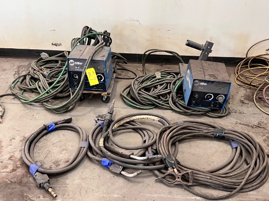 LOT OF WIRE FEEDERS AND HOSES