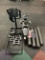 LOT OF WEIGHT BENCH WITH DUMBBELLS, FOAM ROLLERS, HANDLES, WEIGHT BELTS ETC