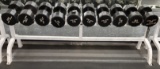 FLEX FITNESS RACK WITH 10 DUMBBELLS 80LBS TO 100LBS EACH