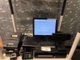 SYMANTIC COMPUTER CASH REGISTER SYSTEM WITH CASH BOX, CARD READER AND PRINTER