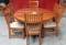 OAK TABLE WITH 6 CHAIRS