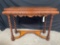 ANTIQUE THEODORE ALEXANDER HALL TABLE WITH BARLEY TWIST LEGS AND DRAWER