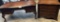 2PC INLAID LEATHER TOP DESK AND HOOKER FURNITURE FILE