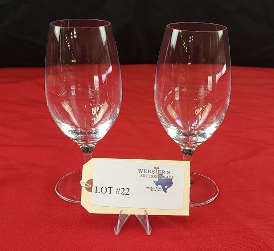 PAIR OF SOMMELIER BY WATERFORD CRYSTAL GLASSES