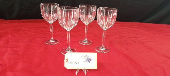 SET OF (4) MARQUIS BY WATERFORD GLASSES