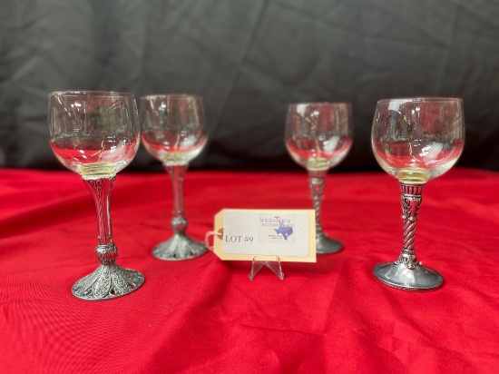 (4) BRIGHTON WINE GLASSES