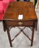 DREXEL DROP LEAF TABLE WITH DRAWER