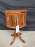 ANTIQUE COPPER LINED TOBACCO CABINET