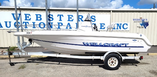 1997 WELLCRAFT 190 CCF BOAT AND TRAILER