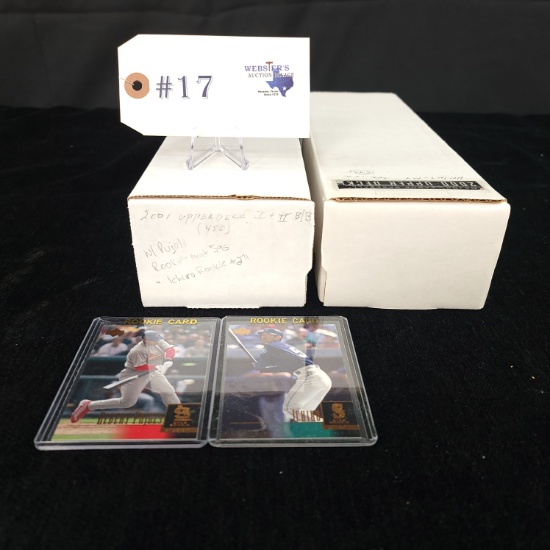 2 - BOXES UPPER DECK 2000 AND 2001 BASEBALL CARD SETS