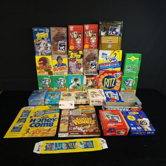LARGE LOT OF COMMERCIAL FOOD COMMEMORATIVE BOXES AND PACKAGES