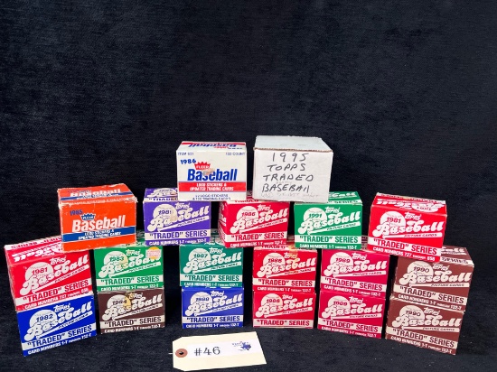 19 - TOPPS BASEBALL TRADED CARD SETS