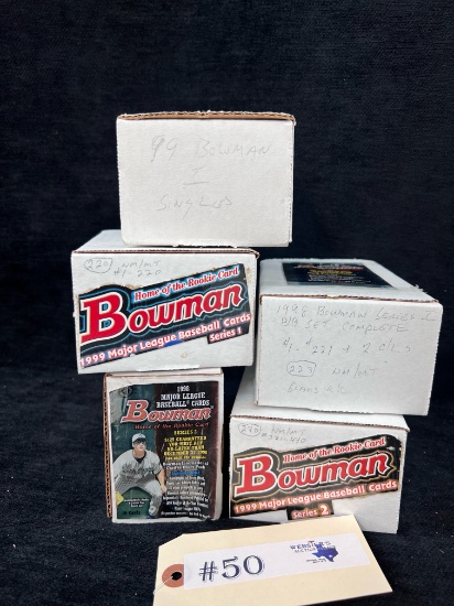 5 - BOXES BOWMAN 1998-1999 BASEBALL CARD SETS